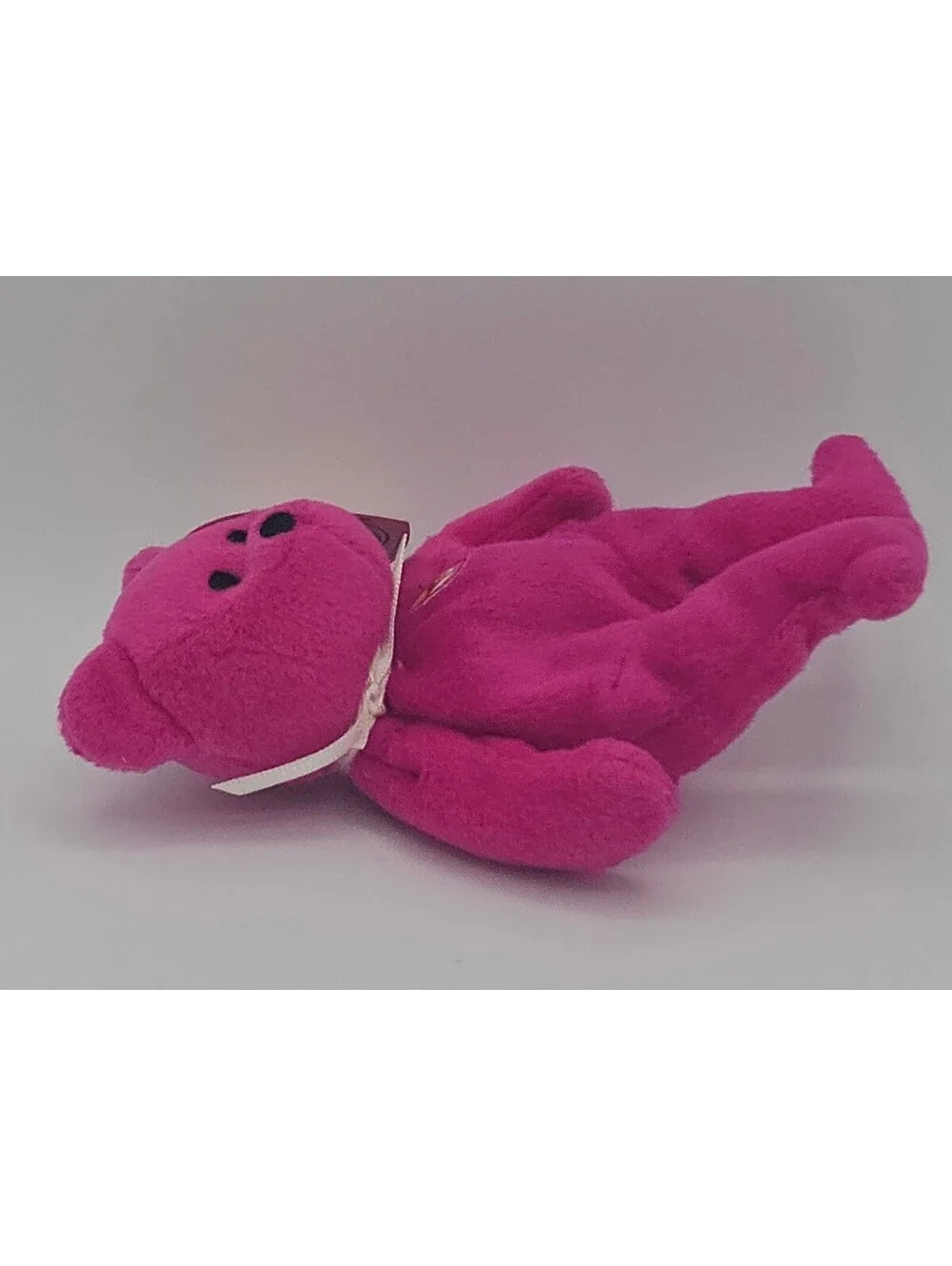 2004 McDonald's Ty Teenie Beanie Baby Burger the Bear Pink